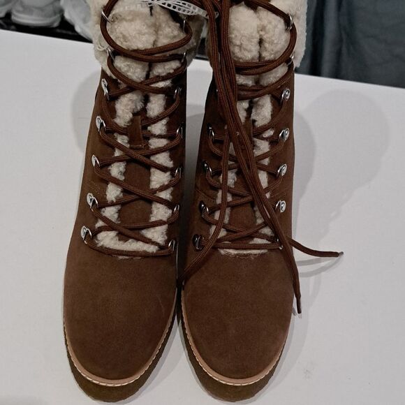 Steve Madden Marcel Cognac Suede Bootie - Picture 7 of 9